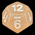TDSO Translucent Glitter Peach D12 Dice