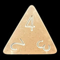 TDSO Translucent Glitter Peach D4 Dice