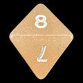 TDSO Translucent Glitter Peach D8 Dice