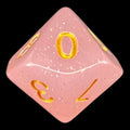TDSO Translucent Glitter Pink D10 Dice
