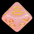 TDSO Translucent Glitter Pink Percentile Dice