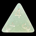 TDSO Translucent Glitter Sea D4 Dice