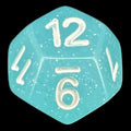 TDSO Translucent Glitter Sky D12 Dice