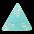 TDSO Translucent Glitter Sky D4 Dice
