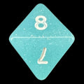 TDSO Translucent Glitter Sky D8 Dice