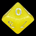 TDSO Translucent Glitter Yellow D10 Dice