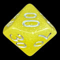 TDSO Translucent Glitter Yellow Percentile Dice