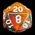TDSO Trio Black Orange & Red D20 Dice