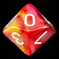 TDSO Trio Gold Pink & Purple D10 Dice