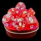 TDSO Valentines Day Heart Red Mystery 7 Dice Polyset