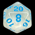 TDSO Winter Frost Blue D20 Dice