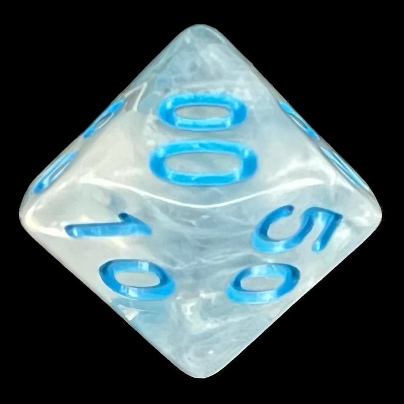 TDSO Winter Frost Blue Percentile Dice