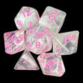 TDSO Winter Frost Pink 7 Dice Polyset