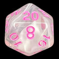 TDSO Winter Frost Pink D20 Dice