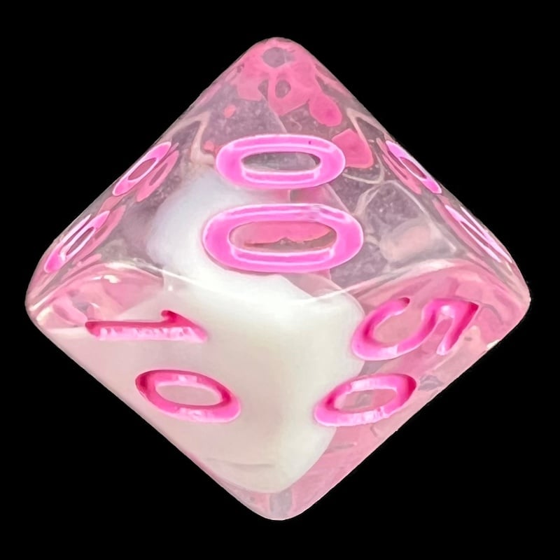 TDSO Winter Frost Pink Percentile Dice