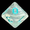 TDSO Winter Frost Turquoise D10 Dice
