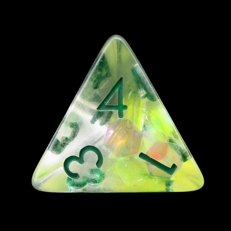 TDSO Yellow Dragon Scale D4 Dice