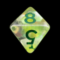 TDSO Yellow Dragon Scale D8 Dice