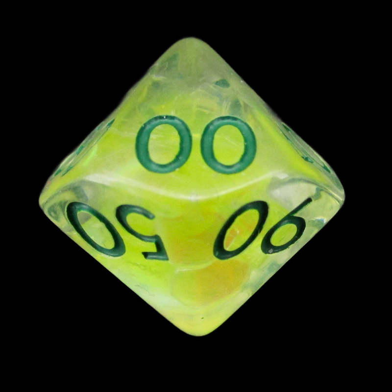 TDSO Yellow Dragon Scale Percentile Dice