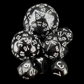 The Dice Lab Opaque Black Large Dice Set