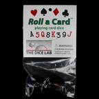 The Dice Lab Opaque Black Roll A Card - Playing Card Dice