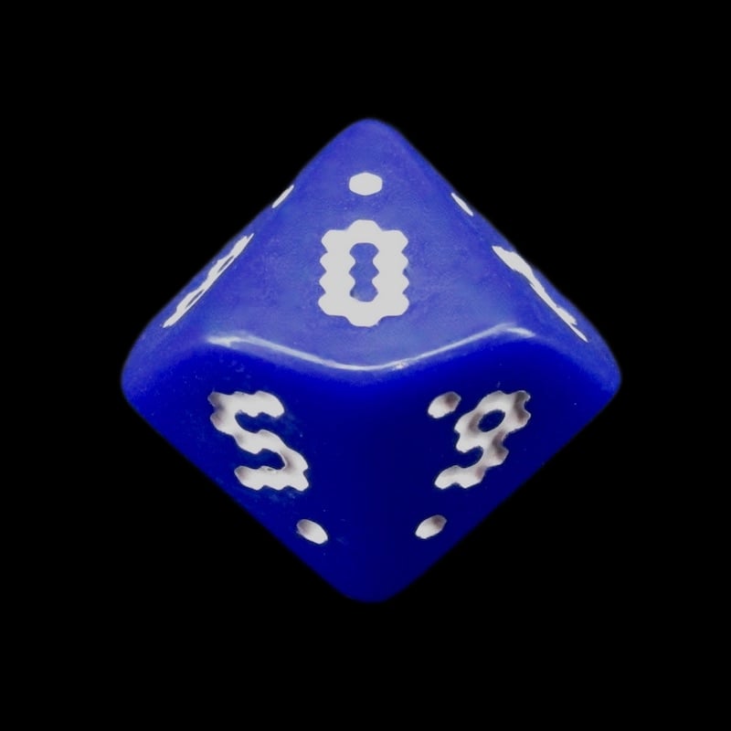 The Dice Lab Opaque Blue OptiDice 18mm Percentile Dice