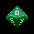 The Dice Lab Opaque Green OptiDice 18mm Percentile Dice