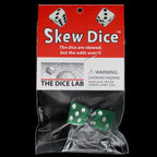 The Dice Lab Opaque Green Skew 2 x D6 Spot Dice