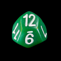 The Dice Lab Opaque Green Skew D12 Dice