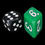 The Dice Lab Opaque Green Slant D6 Dice