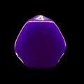 The Dice Lab Opaque Purple & White Truncated Tetrahedral D4 Dice
