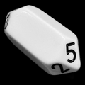 The Dice Lab Opaque White & Black D5 Dice