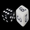 The Dice Lab Opaque White Slant D6 Dice