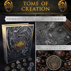 Tome of the Creation (Game Master) - 10 Dice Polyset / Coin / Dice Tray