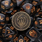Tome of the Creation (Game Master) - 10 Dice Polyset / Coin / Dice Tray