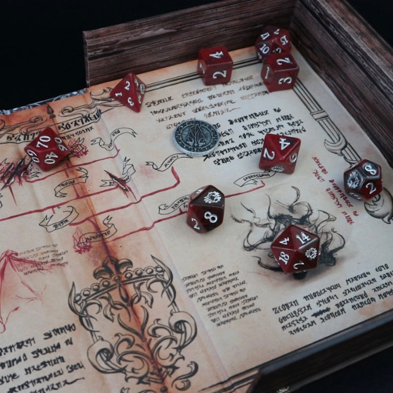 Tome of the Sorcery (Sorcerer) - 10 Dice Polyset / Coin / Dice Tray