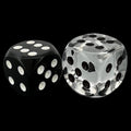HALF PRICE CLEARANCE Tomesch Translucent Diamond & Black 18mm Spot D6 Dice