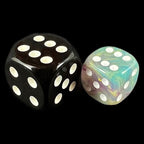 UK Made Dice Floral Enigma with White 36 x D6 Dice Set