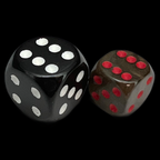 UK Made Dice Lustrous Pearl Camouflage with Red 36 x D6 Dice Set