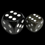 UK Made Dice Lustrous Pearl Camouflage with White 36 x D6 Dice Set
