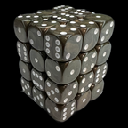 UK Made Dice Lustrous Pearl Camouflage with White 36 x D6 Dice Set