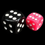 UK Made Dice Lustrous Pearl Pink with White 36 x D6 Dice Set