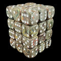 UK Made Dice RECYCLED Lustrous Peacock with White 36 x D6 Dice Set