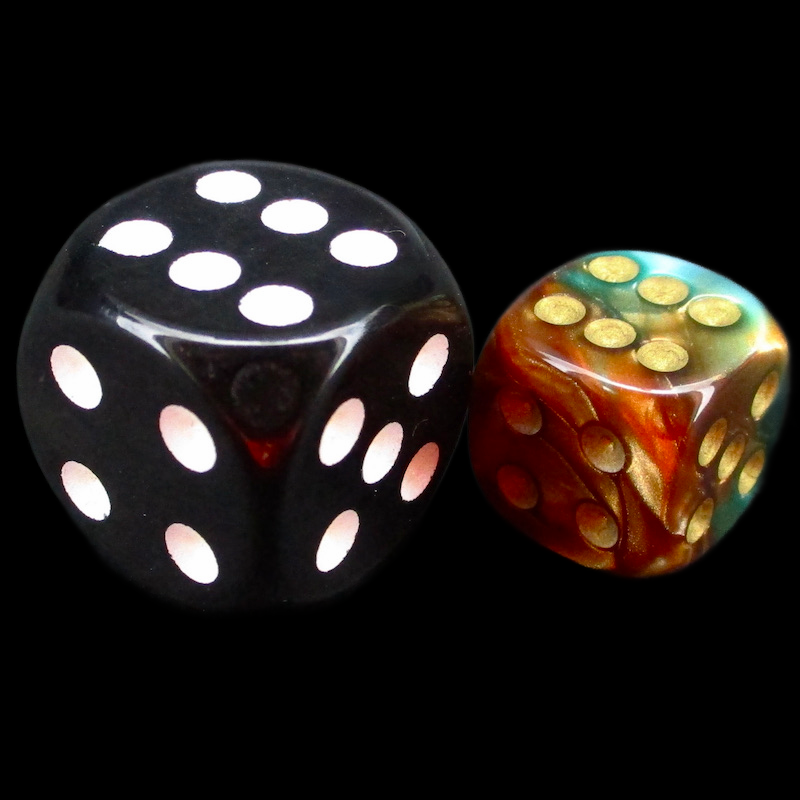 Würfelzeit Alyen Vision Turquoise & Copper 36 x D6 Dice Set