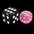 Würfelzeit Borealis Pink 12mm D6 Spot Dice