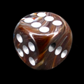 Würfelzeit Cosmoo Frakti Dark 16mm D6 Spot Dice