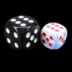 Würfelzeit Cosmoo Frakti Light Blue & Red 36 x D6 Dice Set