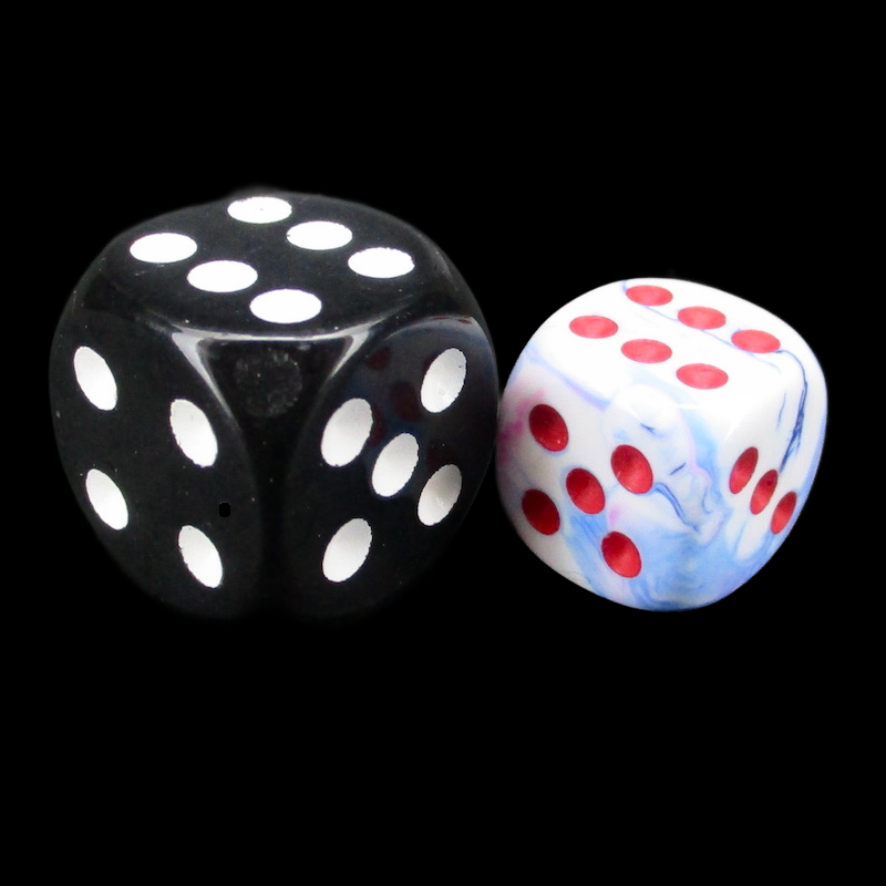 Würfelzeit Cosmoo Frakti Light Blue & Red 36 x D6 Dice Set