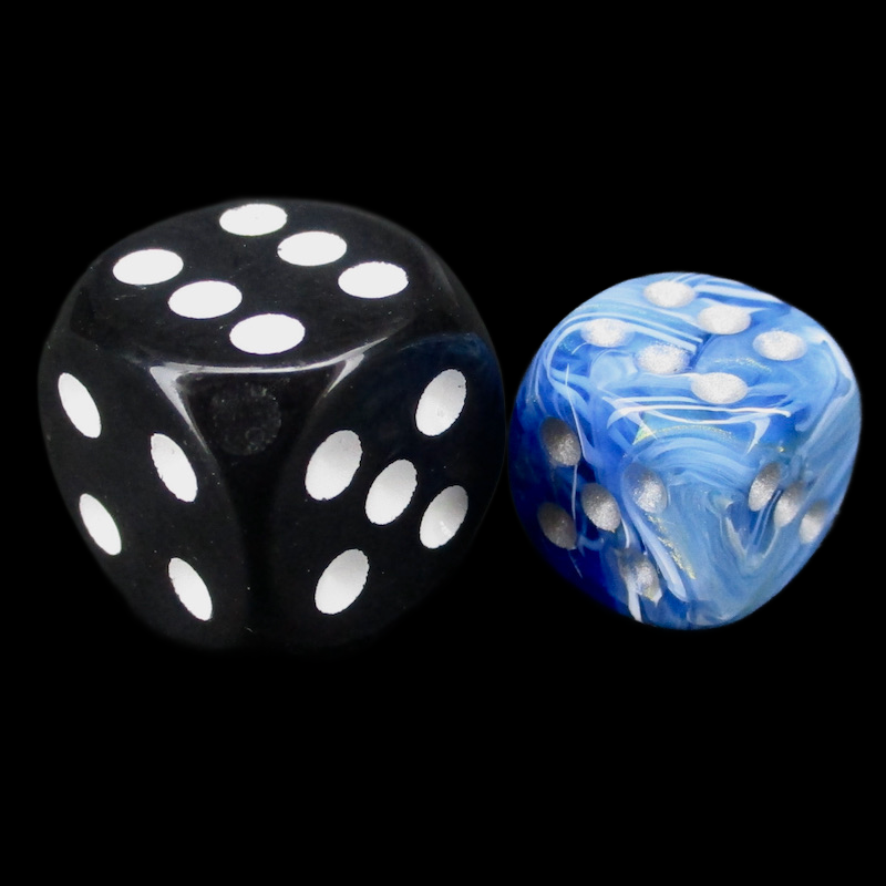 Würfelzeit Cosmoo Tornado Blue 36 x D6 Dice Set