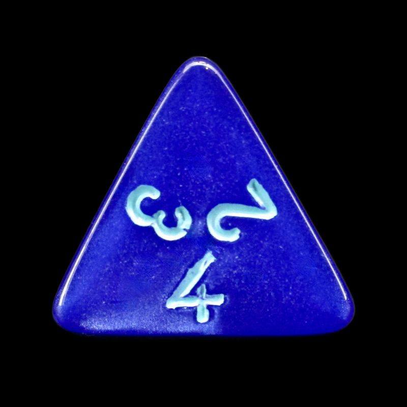 Würfelzeit Silkki Satin Blue & Turquoise D4 Dice